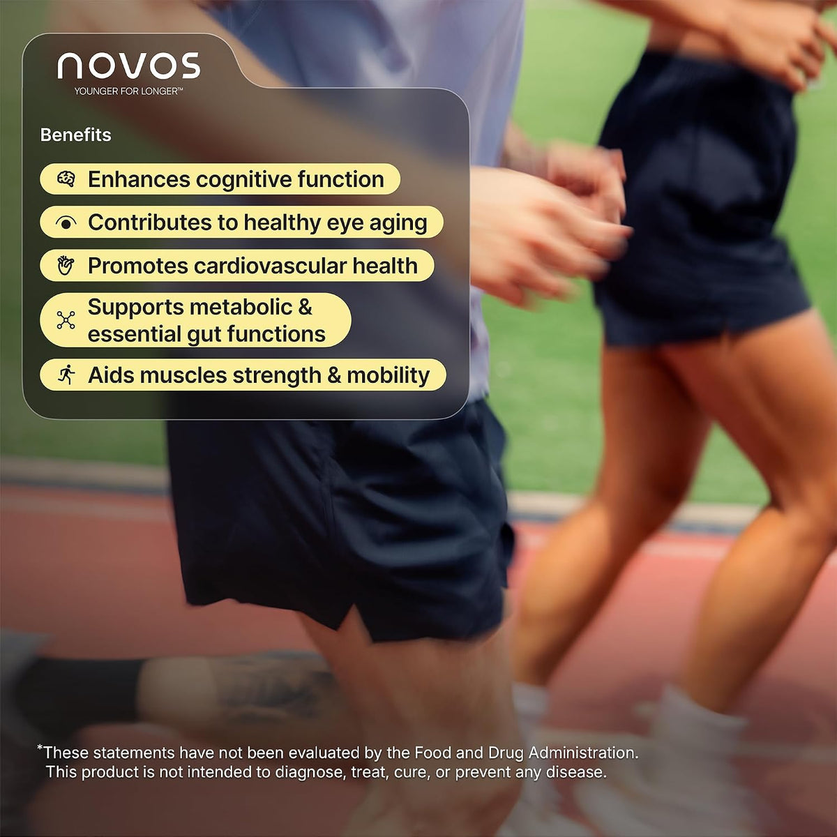 Novos Vital Chews | All-In-One Organ Support | Liver, Brain, Eyes, Heart & Gut Support for Men & Women | Nattokinase, Lutein, Inulin, Rutin & More | Tropical Flavor (120 Count)