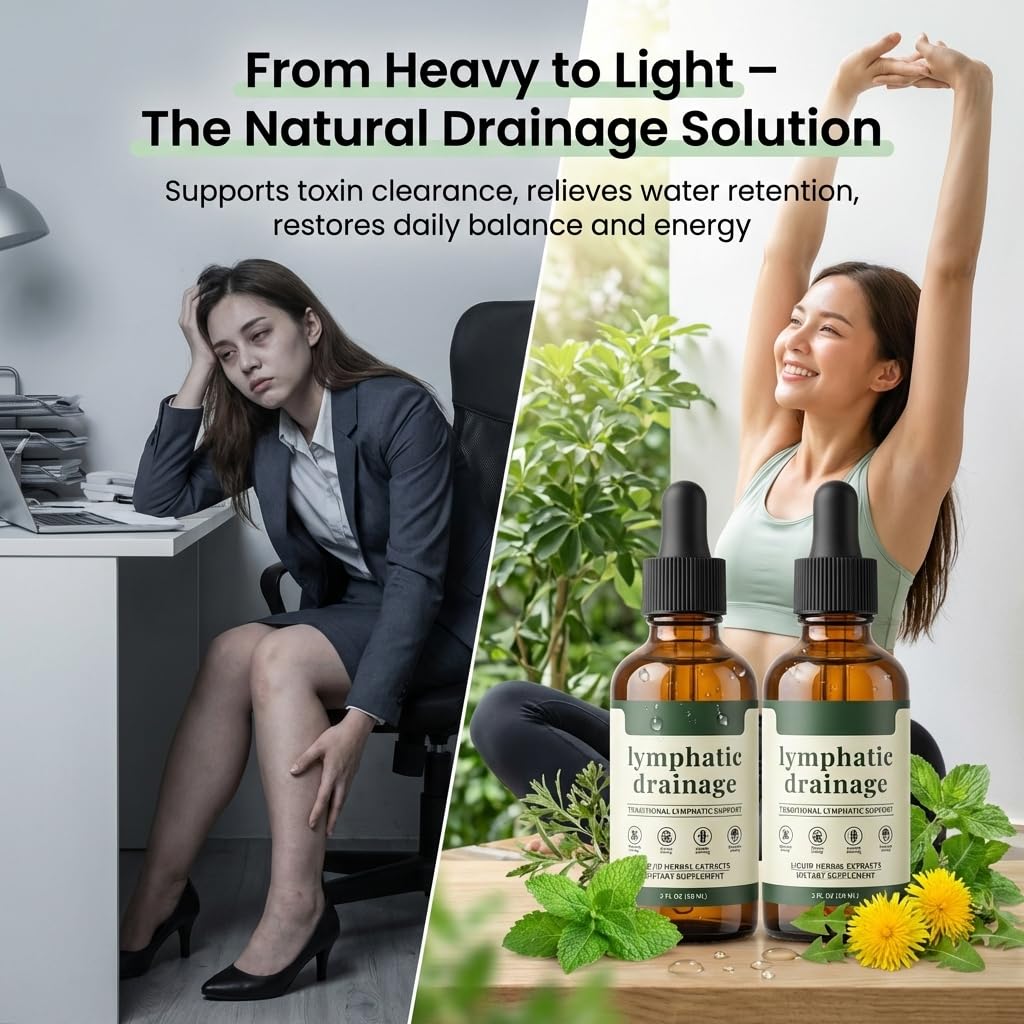 Skrmooning Lymphatic Drainage Drops -2 Pack Organic Lymphatic Drainage Supplement, Reduces Swelling, Boosts Immunity Vitality,Enhance Clarity, Portable Dropper Design, 2 Fl Oz Skrmooning buy supplements Au