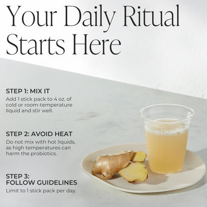 Arbonne Gut Health Digestion Support - Microbiome Prebiotic and Probiotic Drink Mix, Probiotic Powder and Prebiotic Powder