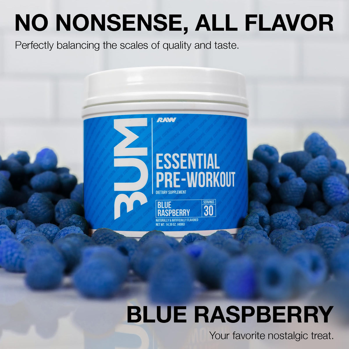 Suplement ​RAW Nutrition - Essential Pre - Chris Bumstead Pre Workout Formula, Sports Nutrition Pre-Workout Powders | Men & Womens Drink, Energy Powder - VelvetGlow USA