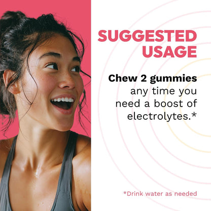 SaltStick Electrolyte Gummies Tasty Quick Electrolytes for Hydration 60ct