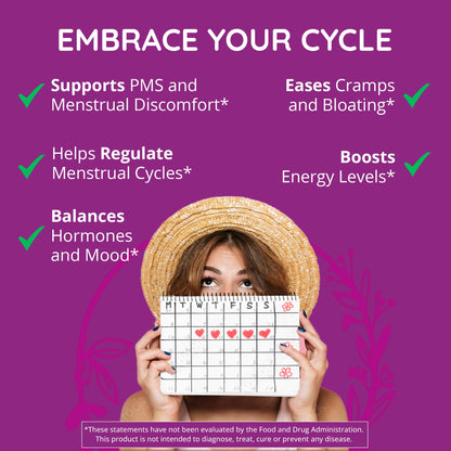 Hormone Balance for Women - PMS & PMDD Support Supplement, Vegan, 60 Ct