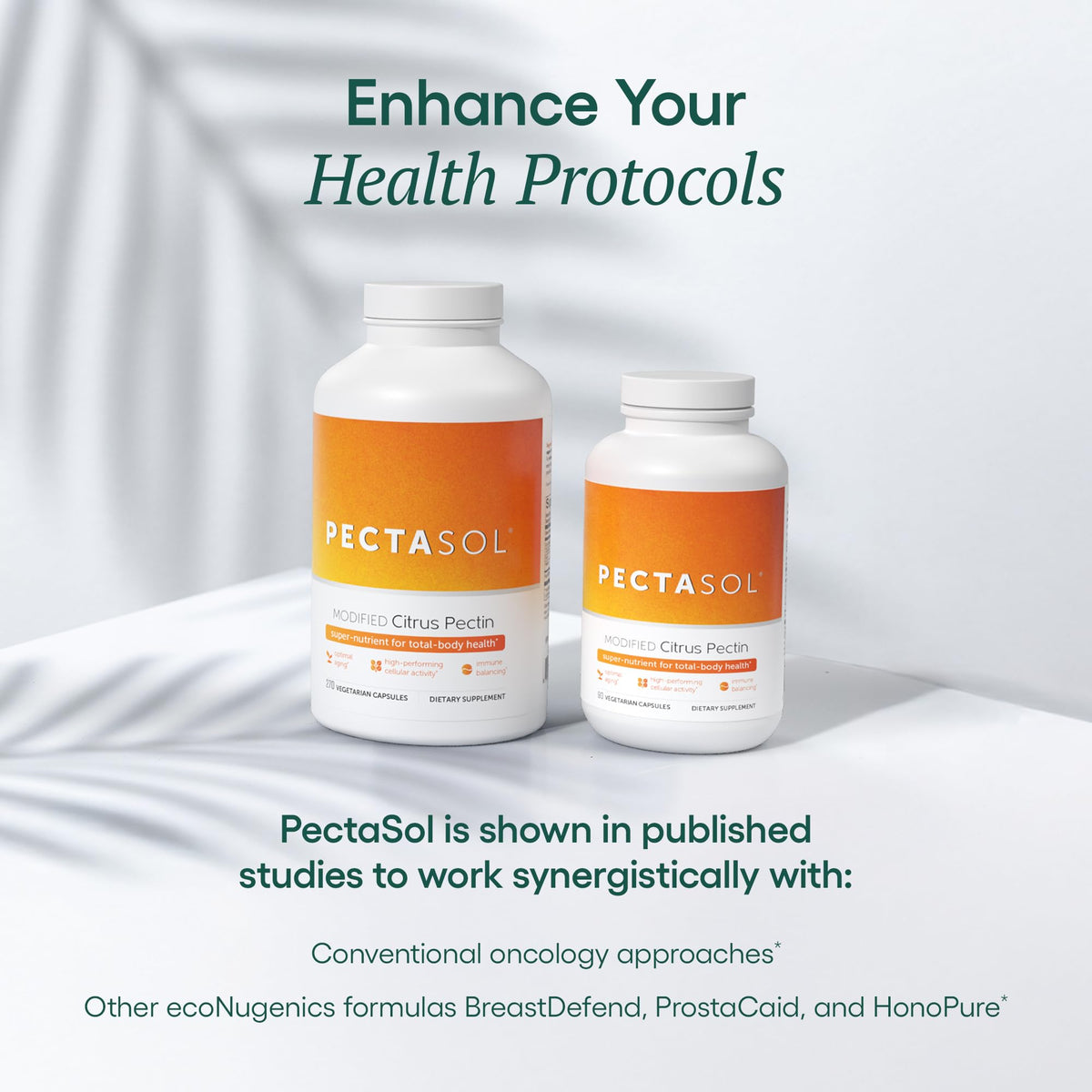 PectaSol Modified Citrus Pectin – 270 Capsules – Total-Body Health Supplement to Support the Heart, Immune System, Inflammation Response & Healthy Aging + Maintain Healthy Galectin-3 Levels
