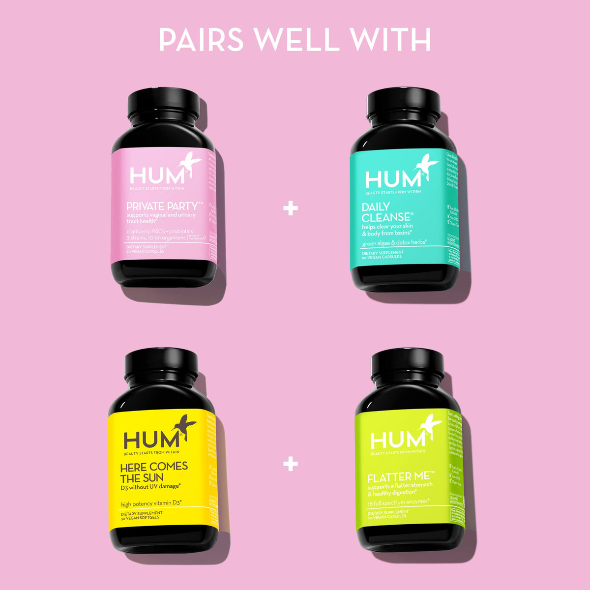 HUM Private Party Vaginal Probiotic, pH Balance & Urinary Health, 30 Count