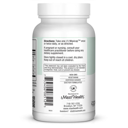 Maxi Health Livamax - Liver Formula - with Milk Thistle and Dandelion Root - 120 Capsules - Kosher
