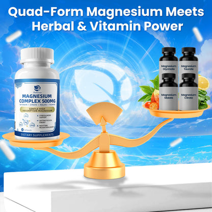 2 Pack Magnesium Complex for Women and Men 4-in-1 Magnesium Glycinate, Citrate, Malate, Taurate - Magnesium Supplement for Relaxation, Sleep & Focus, 60 Days Supply Lukaree buy supplements Au