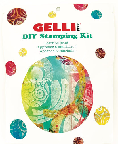 Gelli Arts Journal Kit - All-in-One Printing Kit with 3x5 Gel Plate, Roller, Mini Journal & Mixed Media Supplies, Art Set for DIY Crafts, Handmade Projects for Kids or Adults