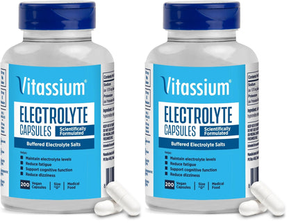 Vitassium Electrolytes Salt Pills for POTS Scientifically Formulated 100ct