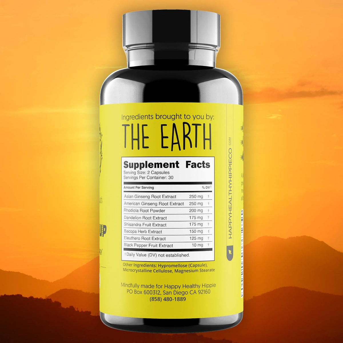 Happy Healthy Hippie Joy-Filled with Saffron Mood Support Supplement & A Little Pick Me Up Natural Energy Pills