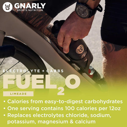 Gnarly Nutrition Hydrate Raspberry (14.10oz) Fuel2O Limeade - (25 Serv) Bulk Bag (25.57oz)