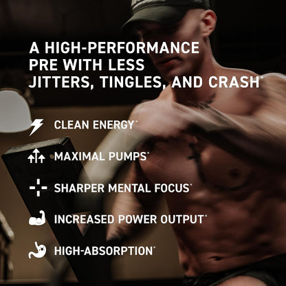 Kaged Pre Workout MAX Powder | Blue Raspberry | Tingle Free, High Stim Pre-Workout | 305 mg Caffeine, Creatine, L-Citrulline | MAXCatalyst for Absorption | Supplements for Men & Women | 20 Servings