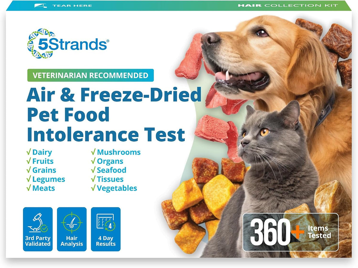 5Strands Air & Freeze-Dried Pet Food Intolerance Test with 360 Items Tested