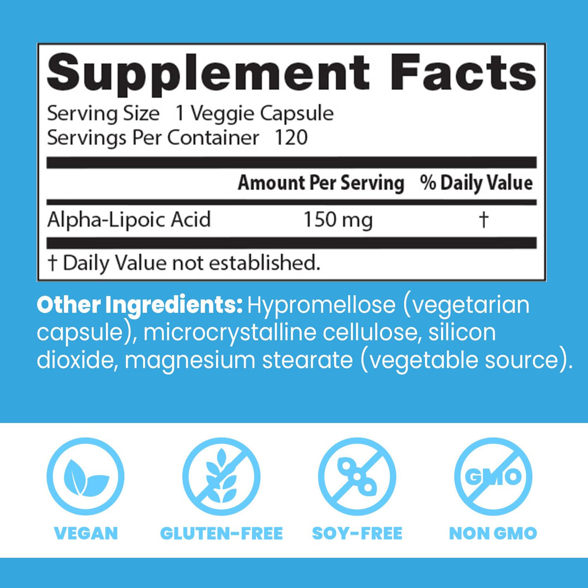 Doctor's Best Alpha Lipoic Acid Supplement 600mg - Alpha-Lipoic Acid Caps for Men & Women, ALA Antioxidant Support for Nerve Health, Aids in Cellular Function, Non GMO, Gluten Free - 60 Veg Capsules