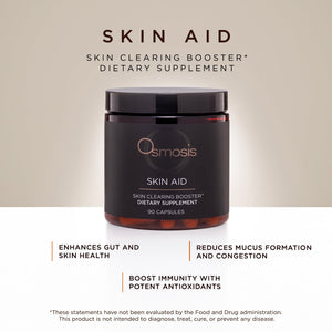 OSMOSIS Skin Aid Daily Supplement, Microbiome and Immunity Support, Vitamin A, for Acne and Blemish Prone Skin, 90 Count OSMOSISBuy Supplements Australia