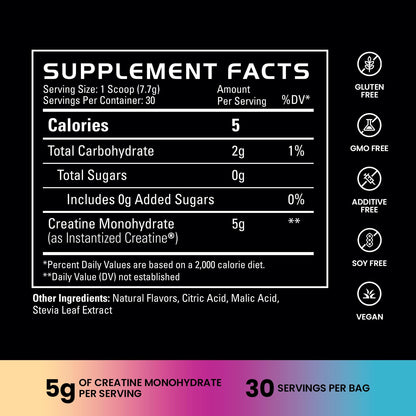 Gains in Bulk Instantized Creatine Monohydrate, Unflavored, 100 Servings