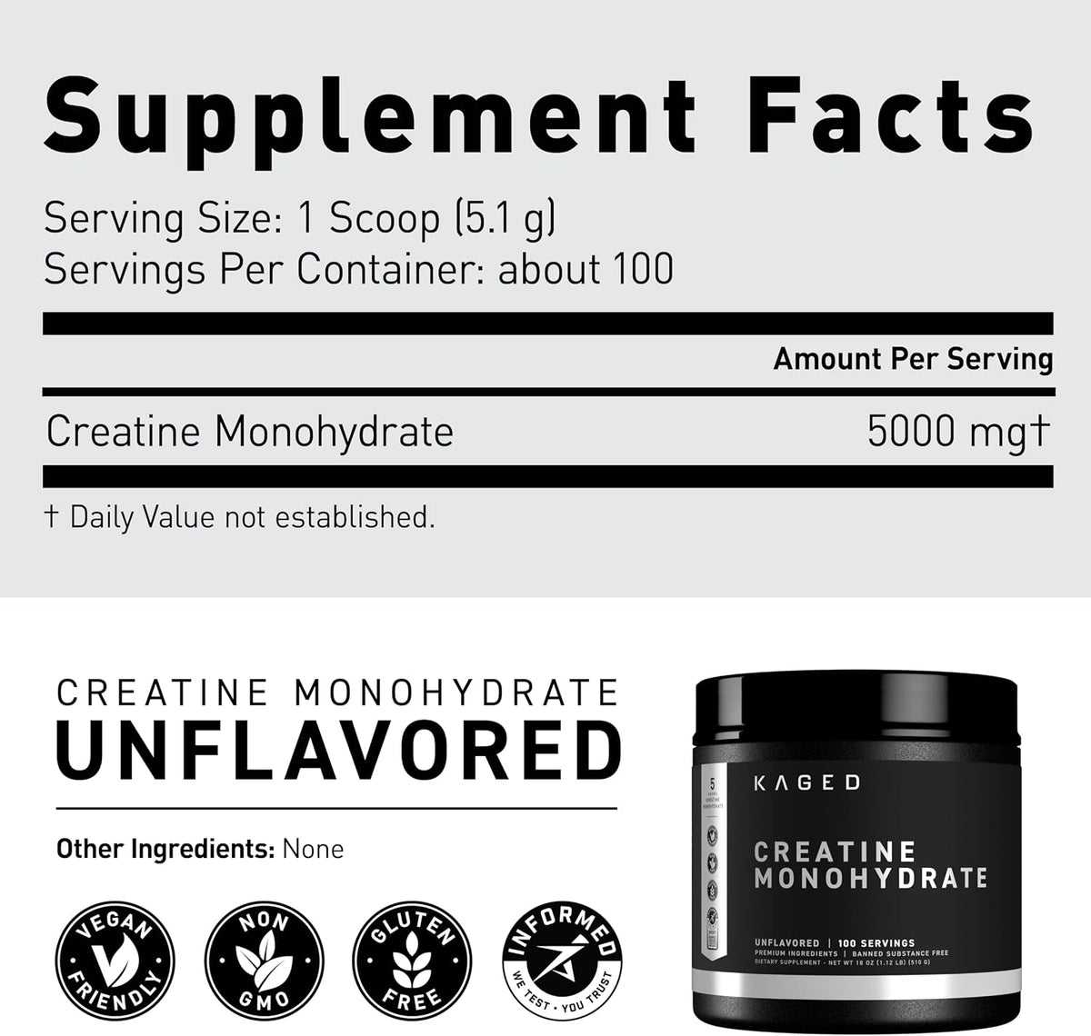 Kaged Creatine Monohydrate, Glutamine & Intra Workout Bundle | Pre, Intra, & Post Workout Supplement Kit | Muscle Recovery and Growth