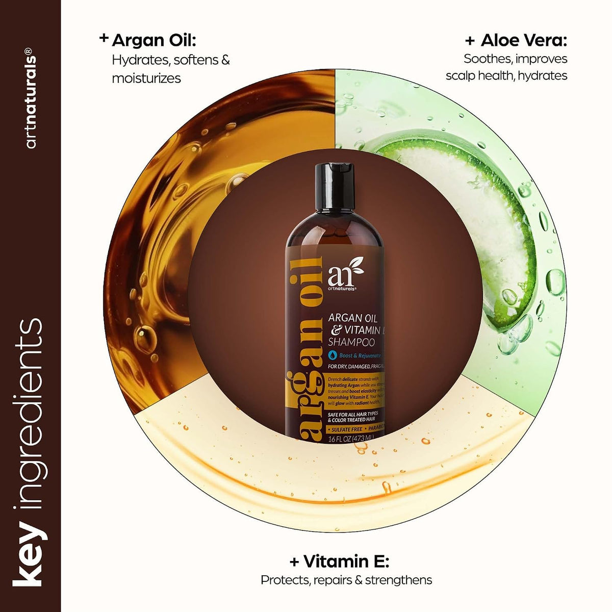 ArtNaturals Argan Hair Growth Shampoo, 16 fl oz