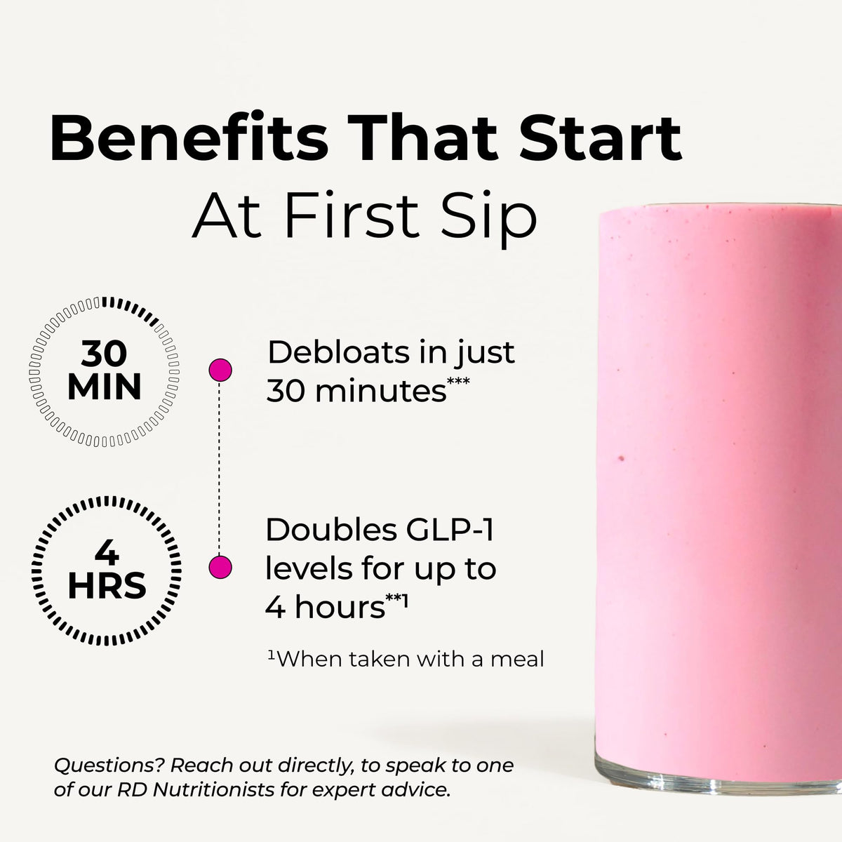 HUM Flatter Me Fiber Strawberry Lemon Fiber Powder Drink Mix, 10 Servings