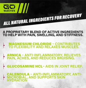 Go Sleeves Sports Recovery Cream - Concentrated Muscle and Joint Recovery Lotion – Magnesium Chloride Cream with Arnica for Muscle Pain and Stiffness from Running, Exercise, Backache – 2 Ounces GO SLEEVESBuy Supplements Australia