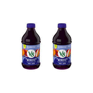V8 Blends 100% Juice Pomegranate Blueberry Juice, Fruit and Vegetable Juice Blend, 46 Fl Oz Bottle (Pack of 2) V8 buy supplements Au