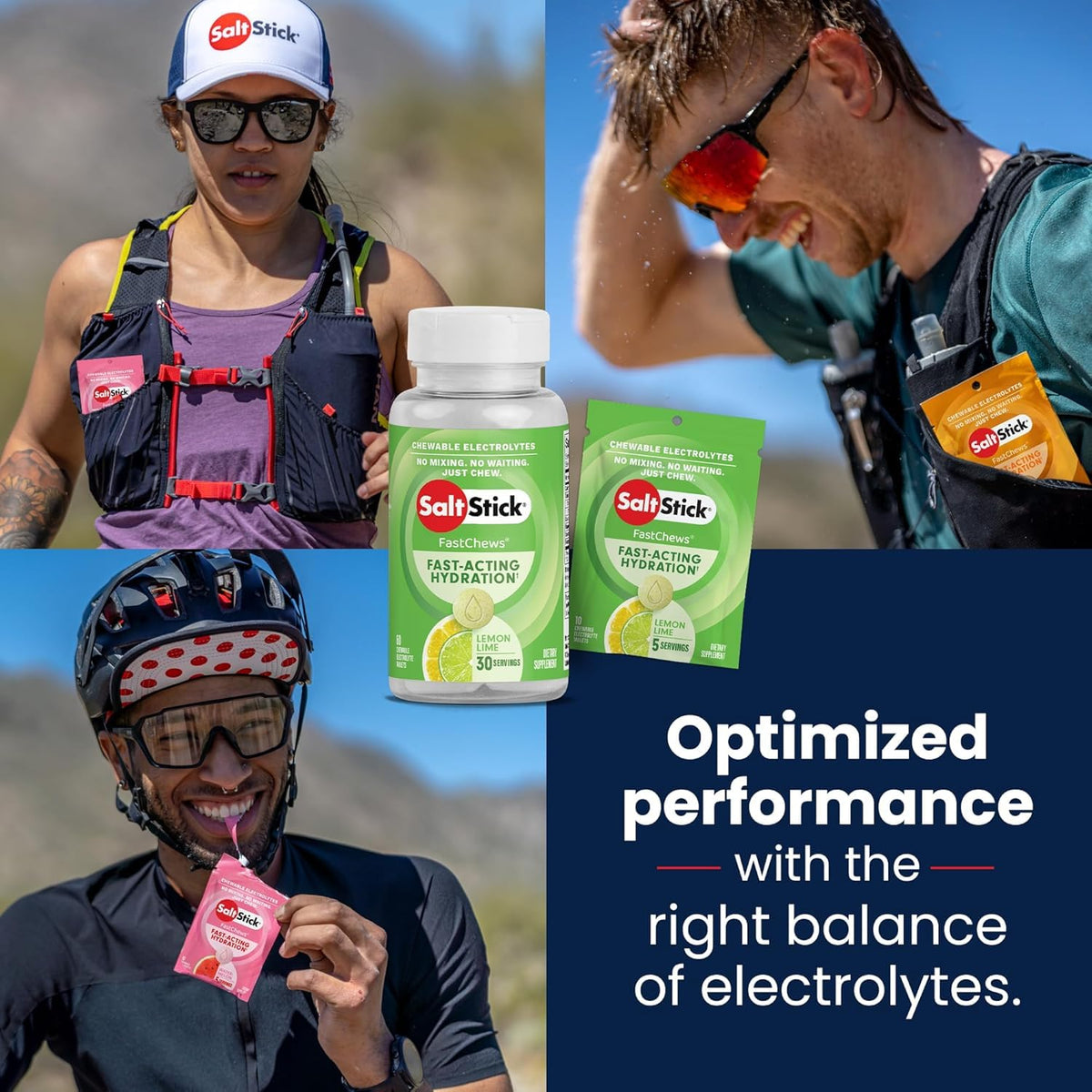 SaltStick Electrolyte FastChews Best Sellers Variety Pack - 90 Tablets