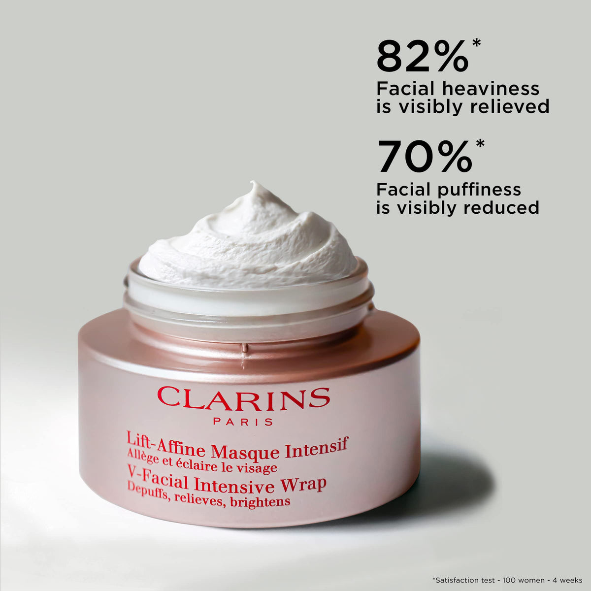 Suplement ​Clarins V-Facial Intensive Wrap Face Mask | Award-Winning Facial Contouring Mask | Visibly Reduces Puffiness and Swelling Caused by Stress,Heat and Hormonal Changes - VelvetGlow USA