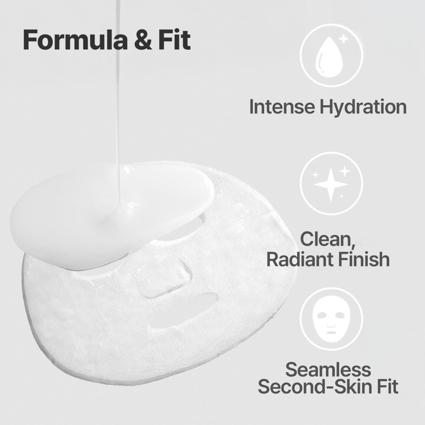 Dr. Savers Hyaluronic Acid Face Serum Mask, 0.60 Fl Oz, Deep Hydrating & Repair Skin Barrier with Panthenol, Lightweight, Non-Sticky, Moisturizing Dewy Skin,