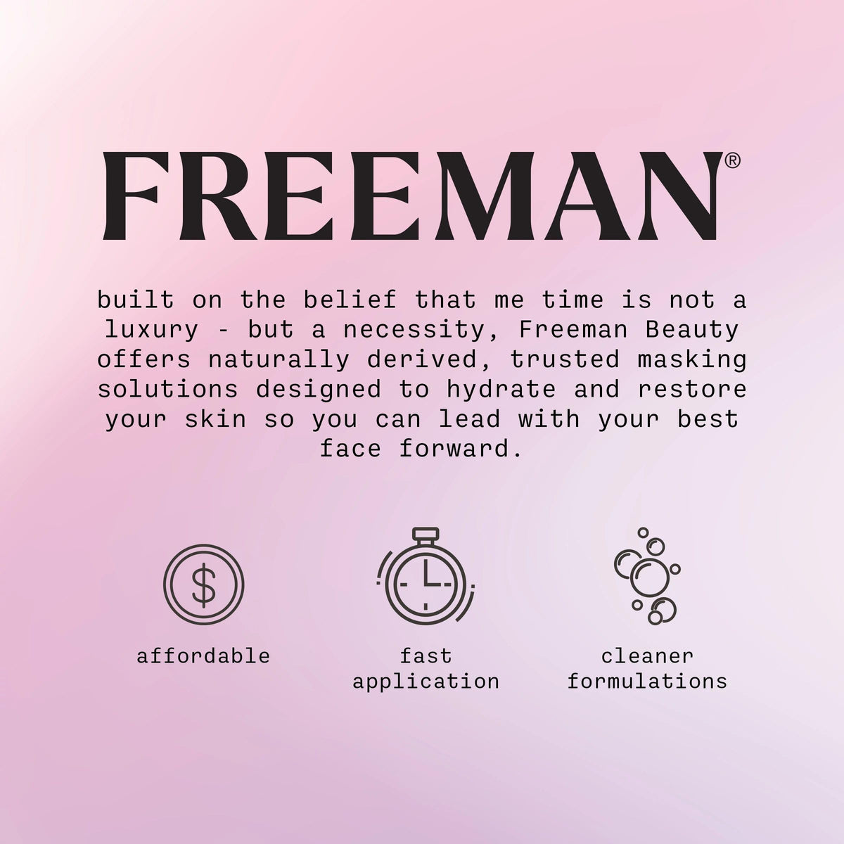 Suplement ​Freeman Exotic Blends French Pink Clay Peel-Off Face Mask, Pore Clearing Facial Mask, Detoxifies & Removes Impurities, Clean Skincare, For Normal & Combination Skin, VelvetGlow USA