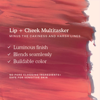 Tower 28 BeachPlease Cream Blush + Tinted Lip Balm - Multi-Use Lip Tint + Dewy Blush for Cheeks With Aloe Vera + Green Tea - Vegan, Non-Comedogenic Makeup for Sensitive Skin - Magic Hour (0.16 oz) Tower 28Buy Supplements Australia