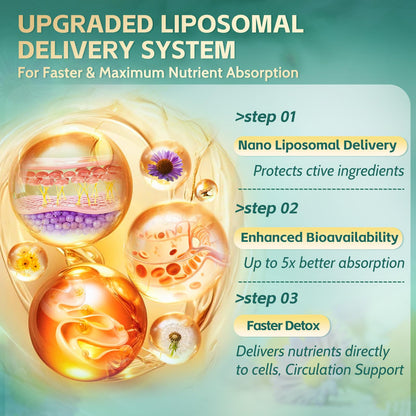 21-in-1 Liposomal Lymphatic Drainage Supplements, 100 Day Supply, 6000mg Lymph System Support for Women & Men with Echinacea, Dandelion, Burdock, Bromelain, Calendula, Turmeric & More, 300 Softgels RiseLuxun buy supplements Au