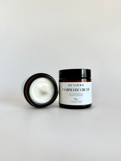 Organic Lymphatic Massage Cream with Magnesium – Natural Topical Cream | Stimulate Lymph Fluid | Family Owned, Made in USA Herbs of EdenBuy Supplements Australia