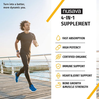NUSAVA Unflavored D3 K2 Liquid Drops and Vanilla Flavored D3 K2 Liquid Drops Bundle - Potent Liquid Vitamins for Heart, Joint, Bone, Muscle, & Immune Support - Non-GMO, Gluten-Free, 2pk Each