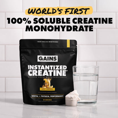 Gains in Bulk Instantized Creatine Monohydrate, Unflavored, 100 Servings