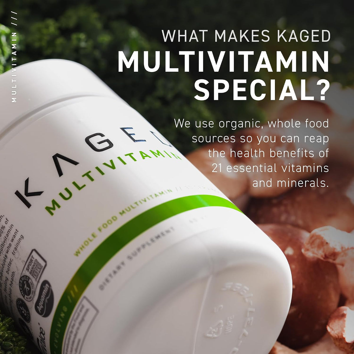 Kaged Multivitamin with Whole Foods Omega 3 Fish Oil Supplement Bundle, Daily Health & Wellness Pack, 60 Servings Multivitamin + 60 Pills Omega 3