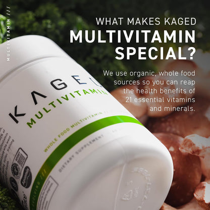 Kaged Multivitamin with Whole Foods Omega 3 Fish Oil Supplement Bundle, Daily Health & Wellness Pack, 60 Servings Multivitamin + 60 Pills Omega 3