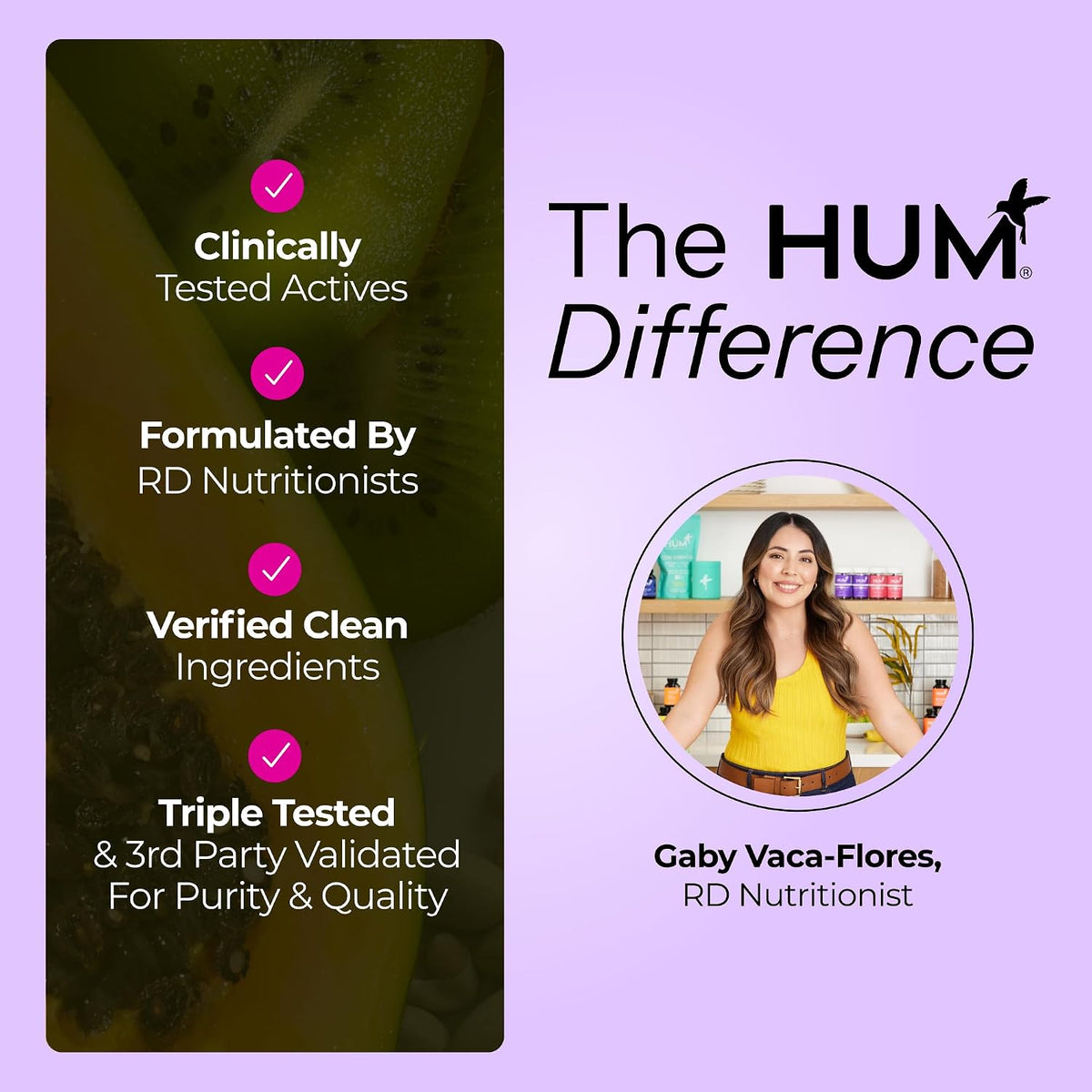 HUM Turn Back Time Turmeric & Green Tea, Skin Aging Support, 60 Count