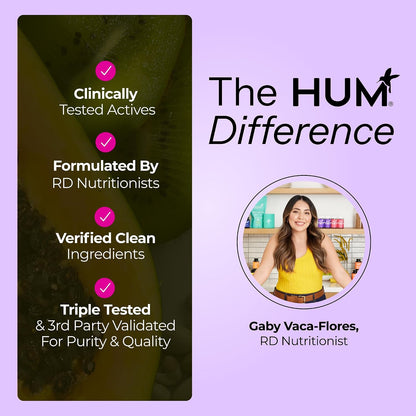 HUM Turn Back Time Turmeric & Green Tea, Skin Aging Support, 60 Count
