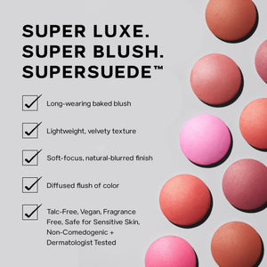 Saie Cheek Flush Duo - Dew Liquid Blush (.40 oz, Lady), SuperSuede Baked Powder Blush (.01 oz, Mia) - Layerable, Skin-Nourishing Blushes for a Seamless Radiant Finish SaieBuy Supplements Australia