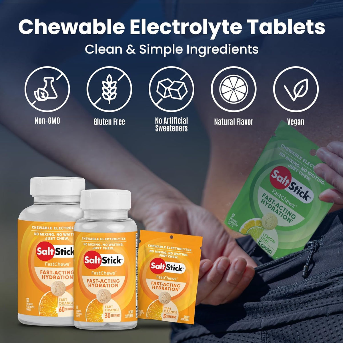 SaltStick Electrolyte FastChews Best Sellers Variety Pack - 90 Tablets