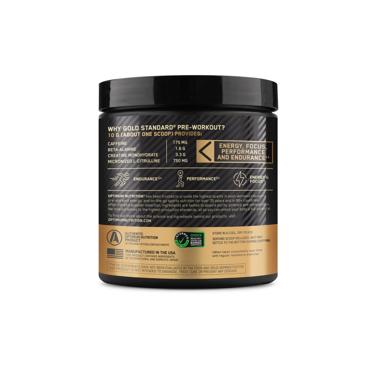 Suplement ​Optimum Nutrition Gold Standard Pre-Workout, Vitamin D for Immune Support, with Creatine, Beta-Alanine, and Caffeine for Energy, Keto Friendly, Blueberry Lemonade - VelvetGlow USA