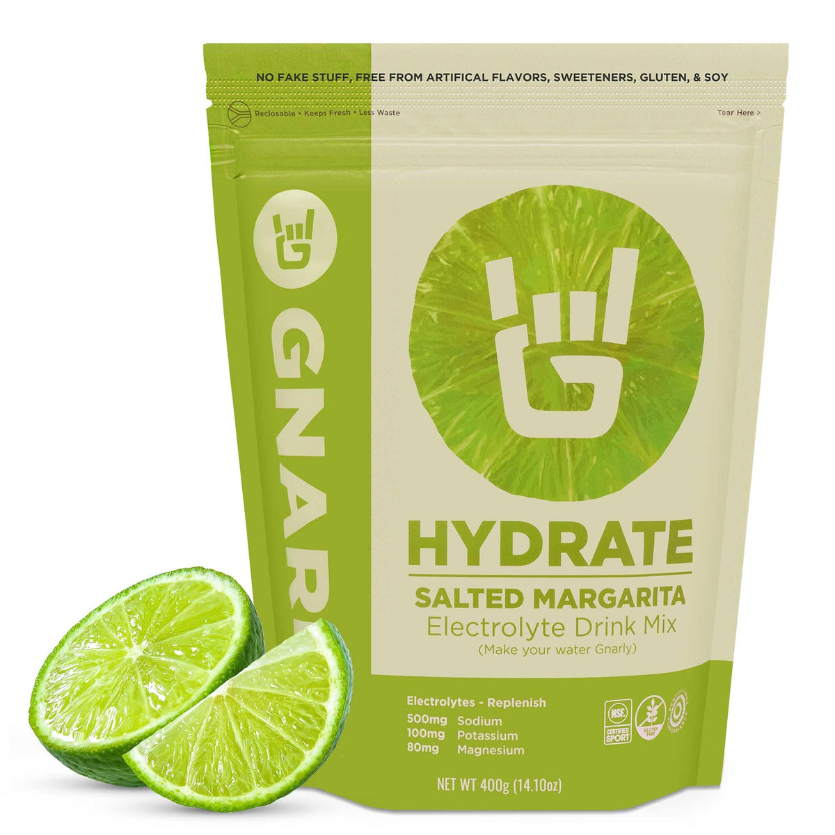 Gnarly Nutrition Hydrate Electrolyte Powder – Orange Pineapple Exercise Hydration Drink Mix – NSF Sport Certified – Electrolyte Solution, Performance & Recovery – Orange Pineapple, 14.10 oz