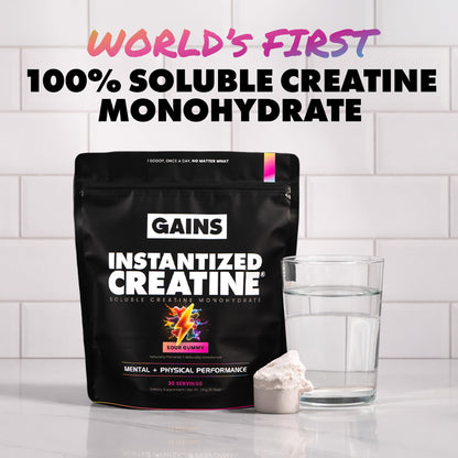 Gains in Bulk Instantized Creatine Monohydrate, Unflavored, 100 Servings