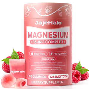 Magnesium Complex for Women Calm Magnesium Glycinate Gummies 400mg Individually Wrapped 16 in 1 90 Sugar-Free L-Threonate,Ashwagandha Root Extract,Vitamin B6,D3,Magnesium Supplement JajehaloBuy Supplements Australia