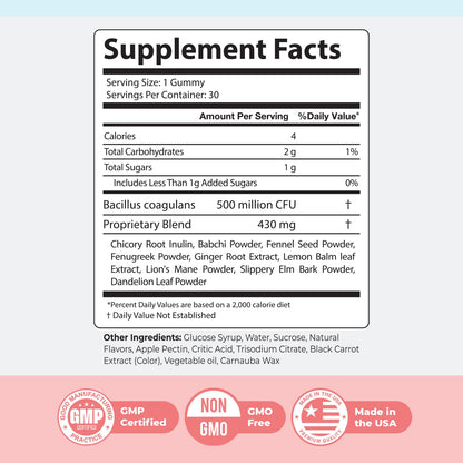 Nature’s NutriWave PrimeBiome Probiotic Gummies – Plant-Based Blend with Inulin, Lion’s Mane, Ginger & More– Non-GMO, No Stimulants, GMP Certified – 30 Gummies, 1 Month Supply Nature’s NutriWave buy supplements Au