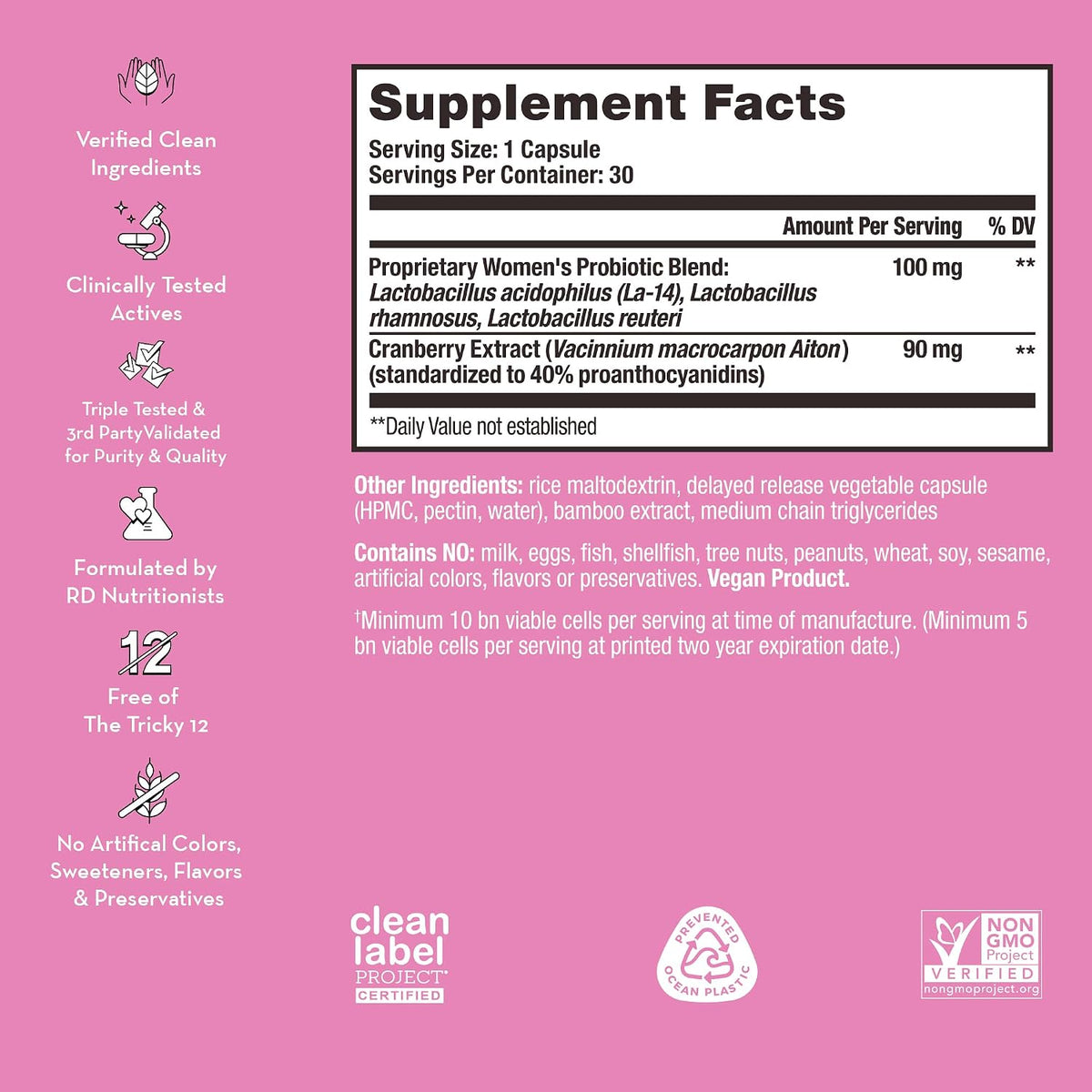 HUM Private Party, Daily Cleanse, Vaginal Probioitcs, Detoxifying Herbs for Women's Health
