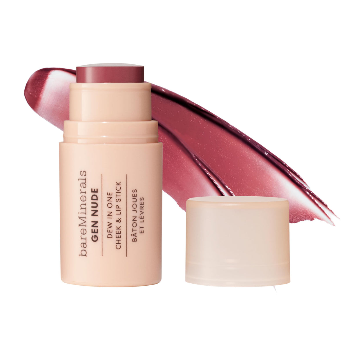 Suplement ​bareMinerals Gen Nude Dew in One Cheek & Lip Stick - Berry Me in Merlot - VelvetGlow USA