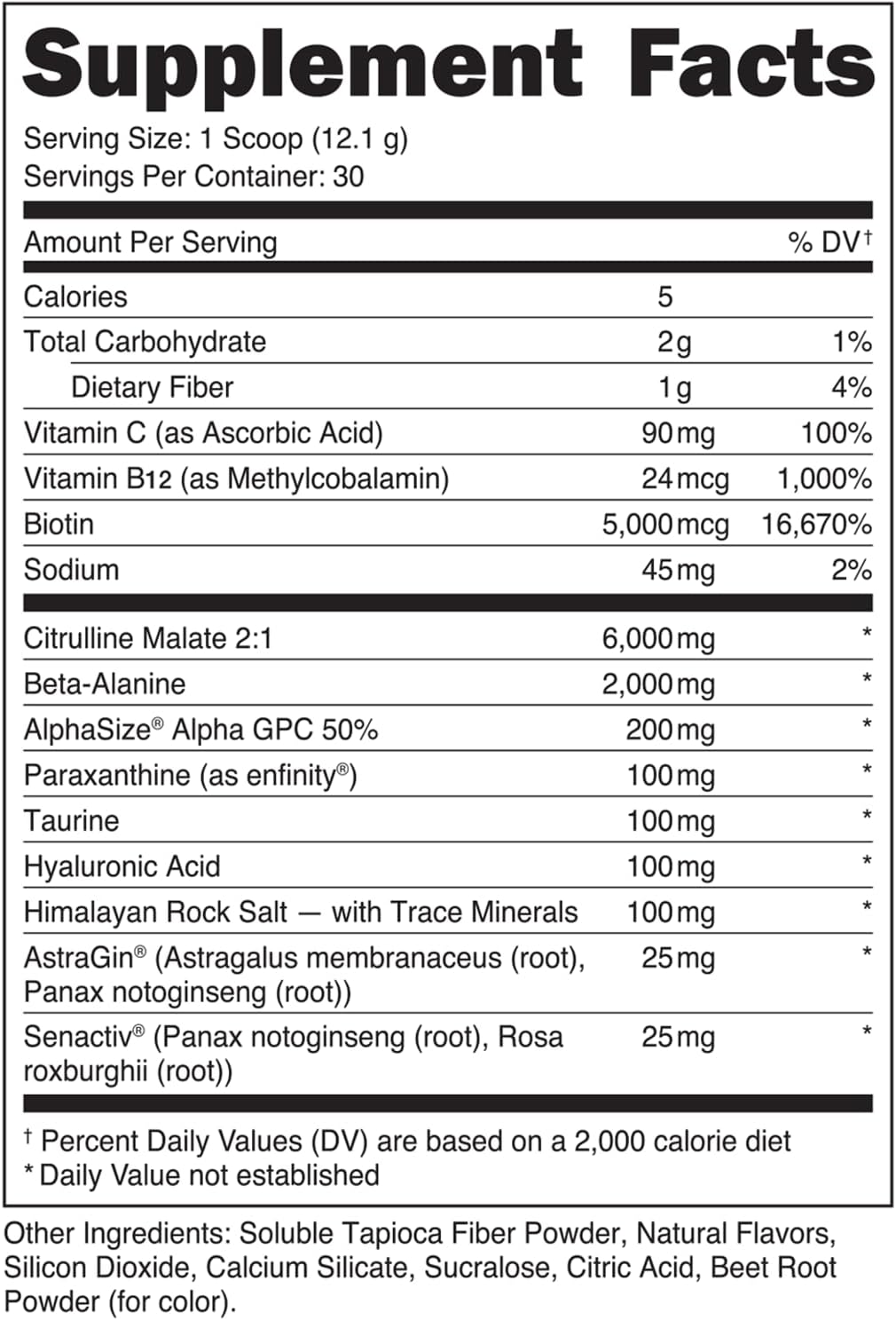 Babe Pre Workout powder for Women | Watermelon Splash | 6g Citrulline, 2g Beta-Alanine, 100mg Hyaluronic Acid, 5mg Biotin and 5 other registered trademarked ingredients | 30 servings | 12.8 OZ