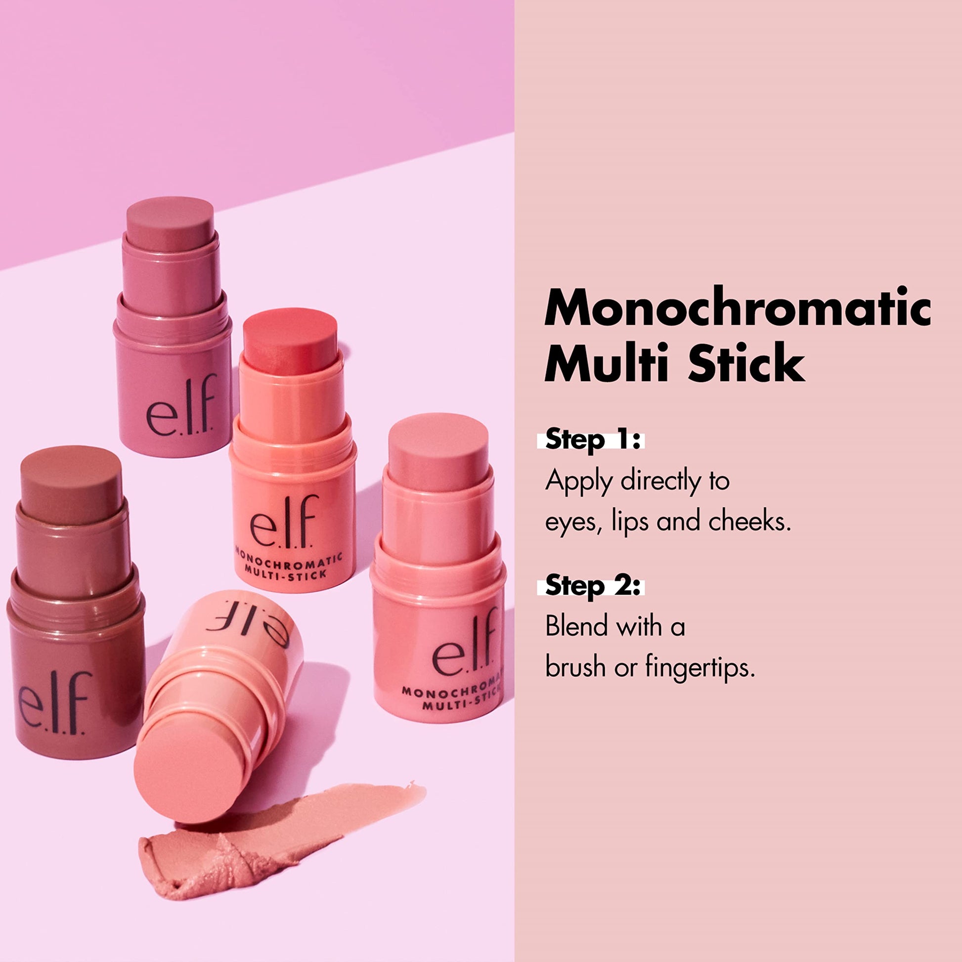 e.l.f. Monochromatic Multi Stick, Travel-Sized Luxuriously Creamy & Blendable Color For Eyes, Lips & Cheeks, Vegan & Cruelty-Free, Bronzed Cherry, 0.17 Oz e.l.f.Buy Supplements Australia