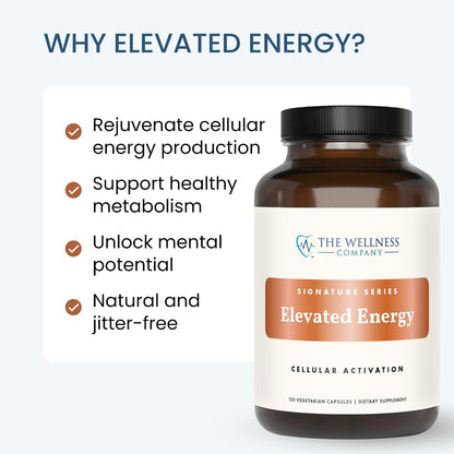 Elevated Energy – Caffeine-Free, Natural Energy Booster, 60ct