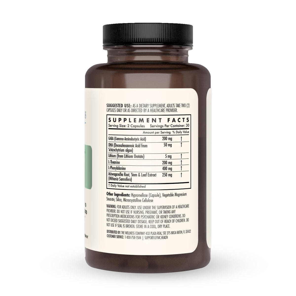 Mind Lift – Lithium, Ashwagandha, DHA & GABA for Mood & Stress, 120ct
